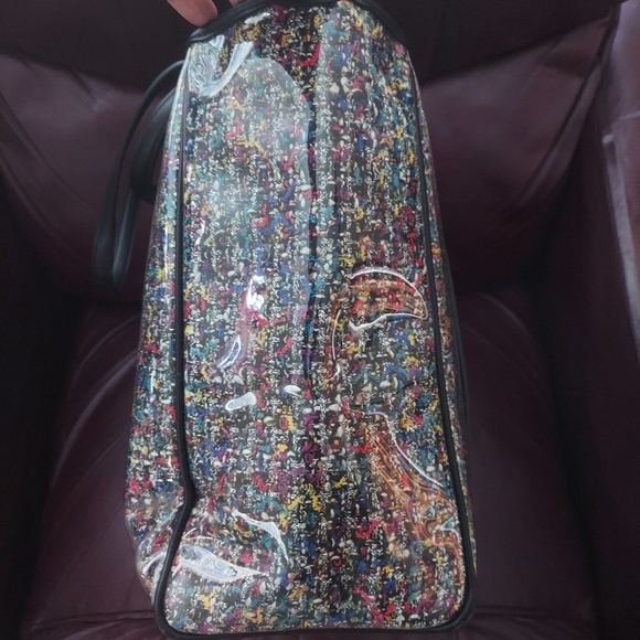 KARL LAGERFELD "Journey" Tweed Neverfull Tote, ID/Change-Purse & Dust-Bag - Picture 9 of 16